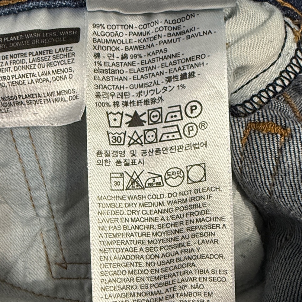 Levi's 511 Denim Jeans 2 Lot Men’s Sz 32 Classic Casual Straight Leg Preppy - Picture 11 of 12